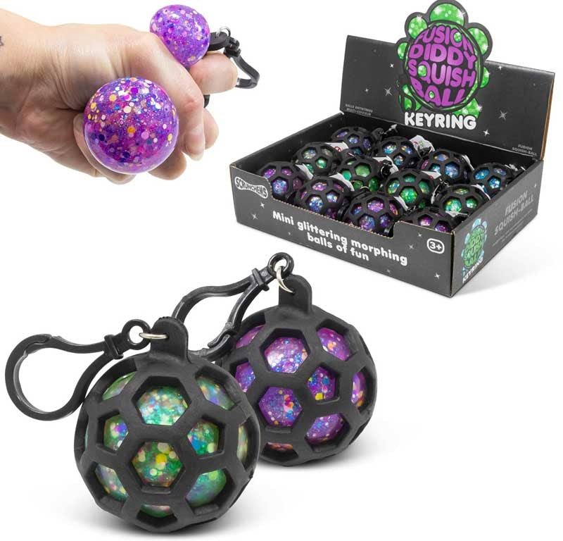 Scrunchems Fusion Squish Ball Keyring